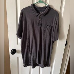 Aeropostale Men’s Charcoal Lightweight Polo Short Sleeve Shirt Size XL